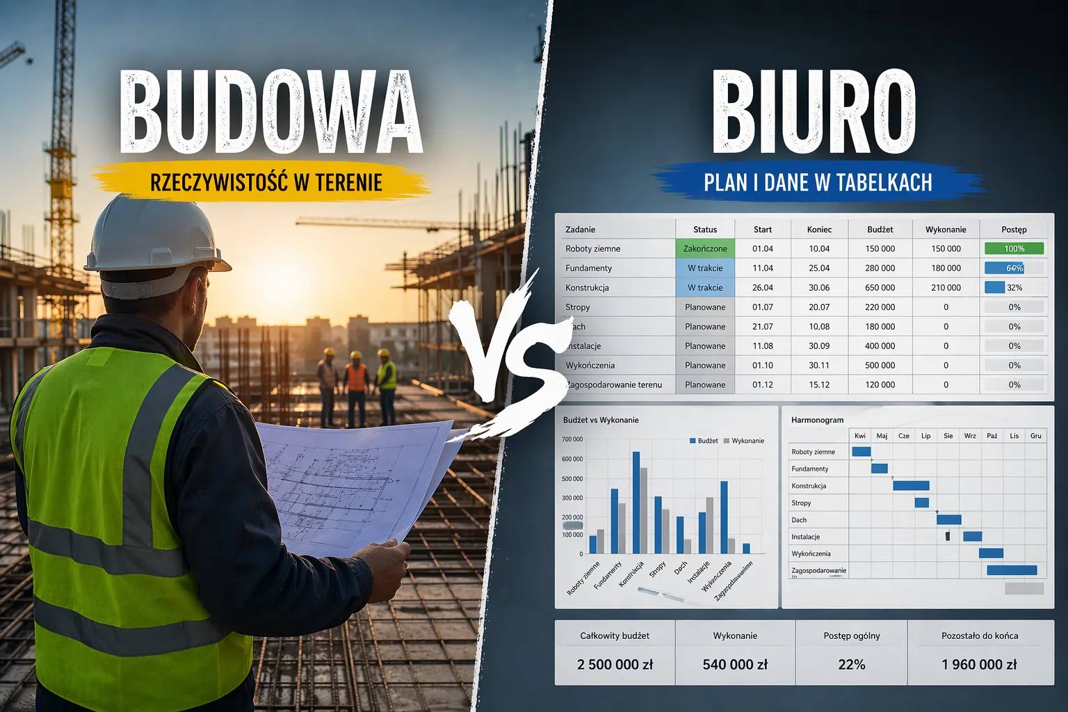 Why do the office and the construction site see the same project differently?