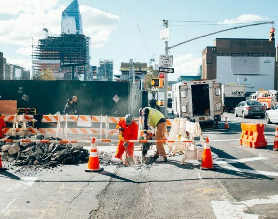 construction worker on street