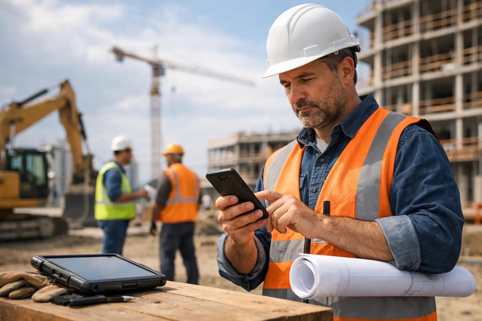 Foreman App on Construction Site – Real-Time Construction Information